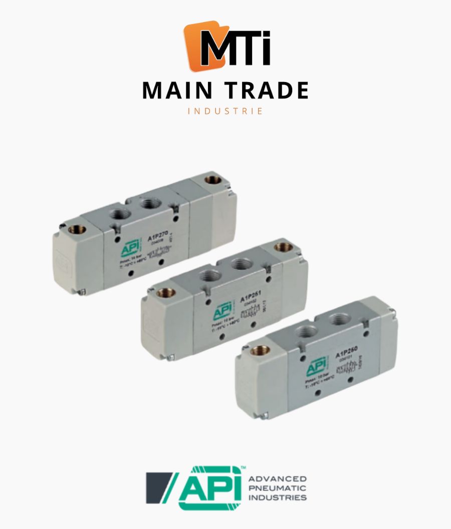 Vanne Pneumatique à 2 Positions 5 Voies - Série MV522 - Raccord 8 Mm - Pour Systèmes Pneumatiques, Automatismes